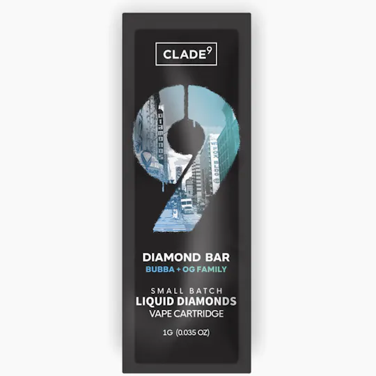 Clade9 - Clade9 | Diamond Bar | Cured Resin Cartridge | 1g - 1