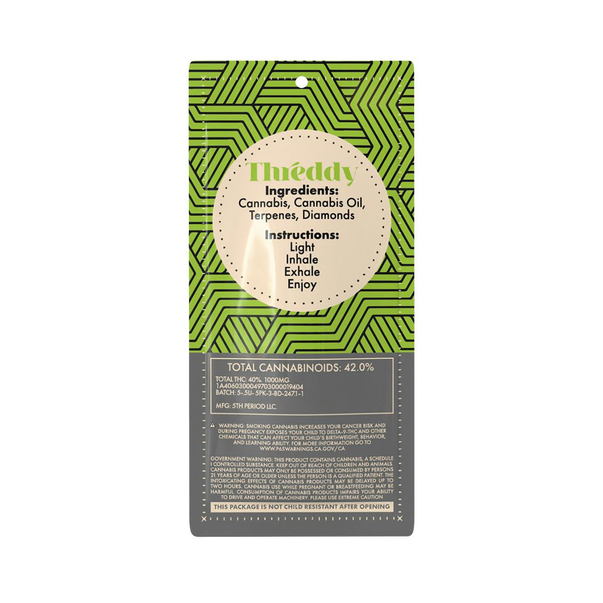 Threddy - Threddy - 5PK - Blue Dream - 2.5G - 1