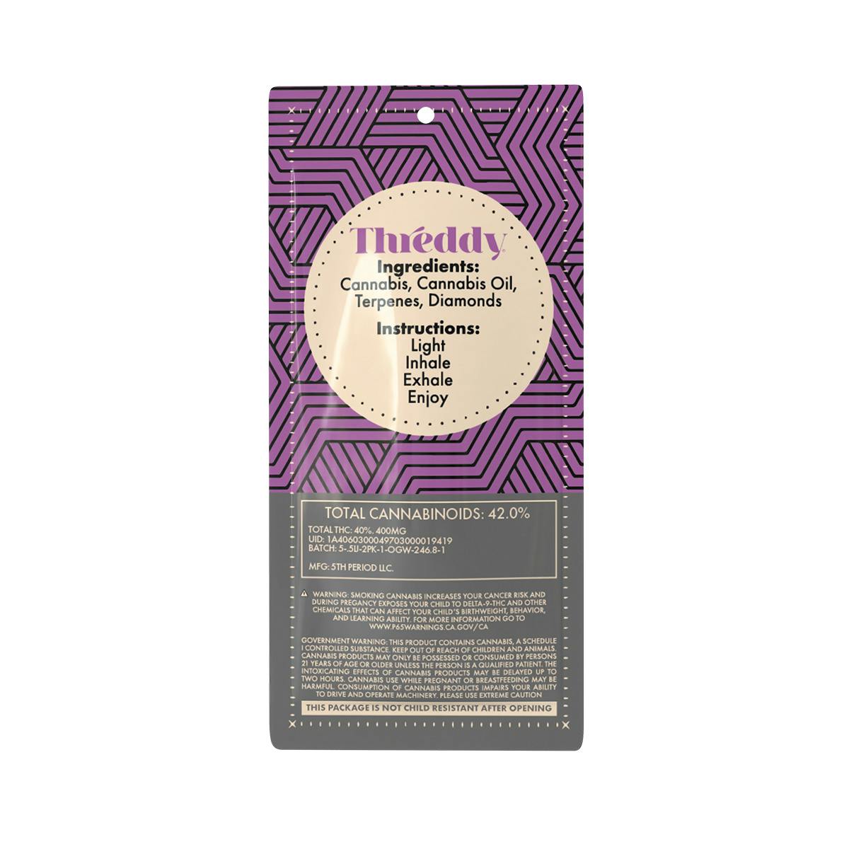 Threddy - Threddy - 5PK - Diablo OG - 2.5G - 1