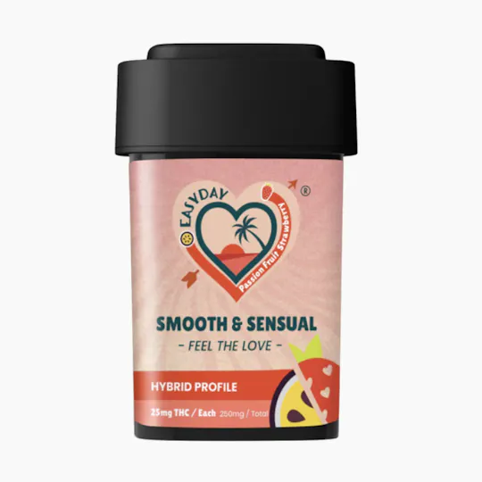 Easy Day Edibles - Easy Day | Passion Fruit Strawberry | Gummies | 250mg | 10ct | 25mg/ea - 1