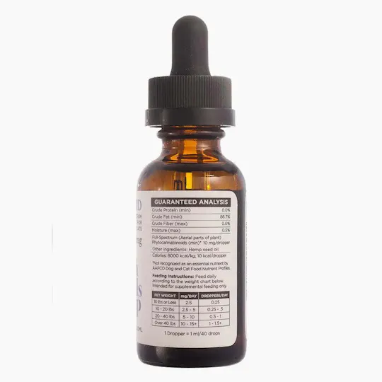 High Falls Canna NY - High Falls Hemp | Small Pet Mobility Tincture | 300mg | 30mL - 1