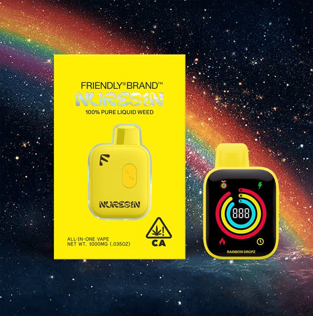Friendly Brand - Friendly Brand x Sticky | Rainbow Dropz | Cured Nuresin AIO | 1g - 1