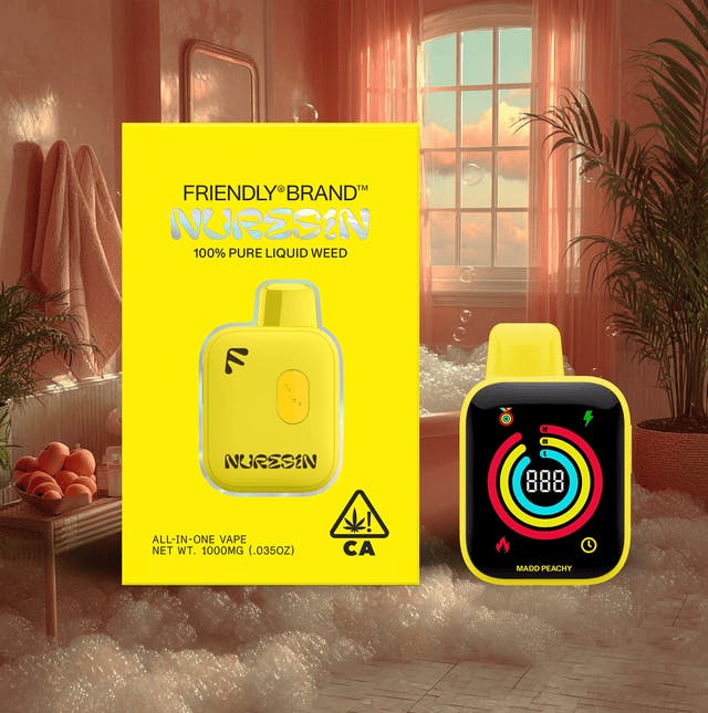 Friendly Brand - Friendly Brand | Madd Peachy | Live Nuresin AIO | 1g - 1