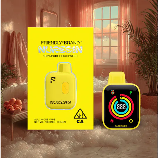 Friendly Brand - Friendly Brand | Madd Peachy | Live Nuresin AIO | 1g - 1