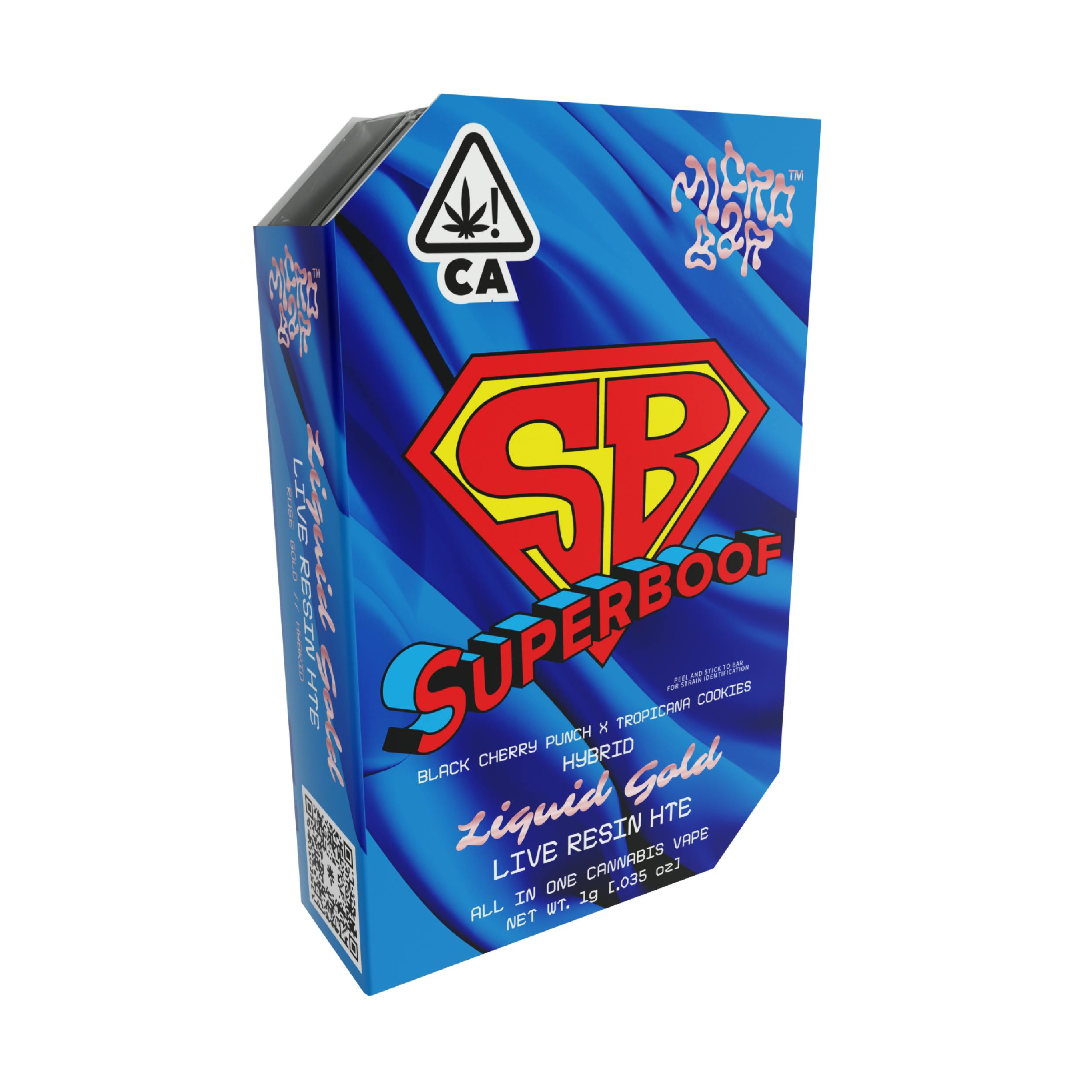 Micro Bar - Super Boof (Hybrid) - Liquid Gold Live Resin 1g AIO - 1