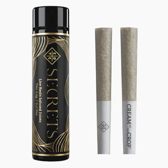 Cream of the Crop - Blue Haze x Jack Herer | 2 Half Gram Secrets Infused Prerolls - 1