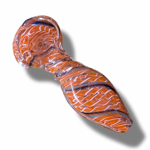 Batch's Buds - Batch's Buds | 4" Orange Pipe with Mixed Swirls | Pipes - 1
