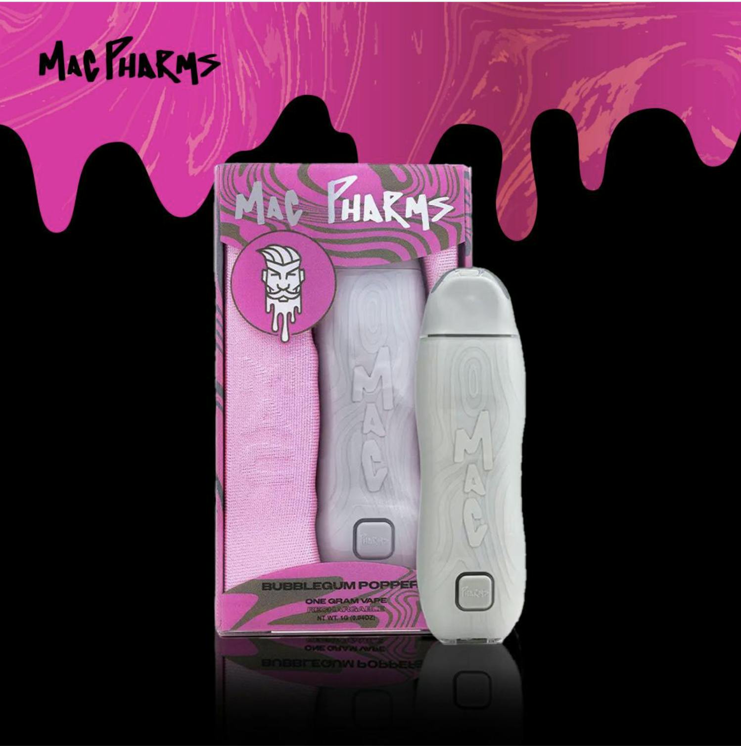 Mac Pharms - Mac Pharms | Bubblegum Poppers | Disposable Vape | 1G - 1
