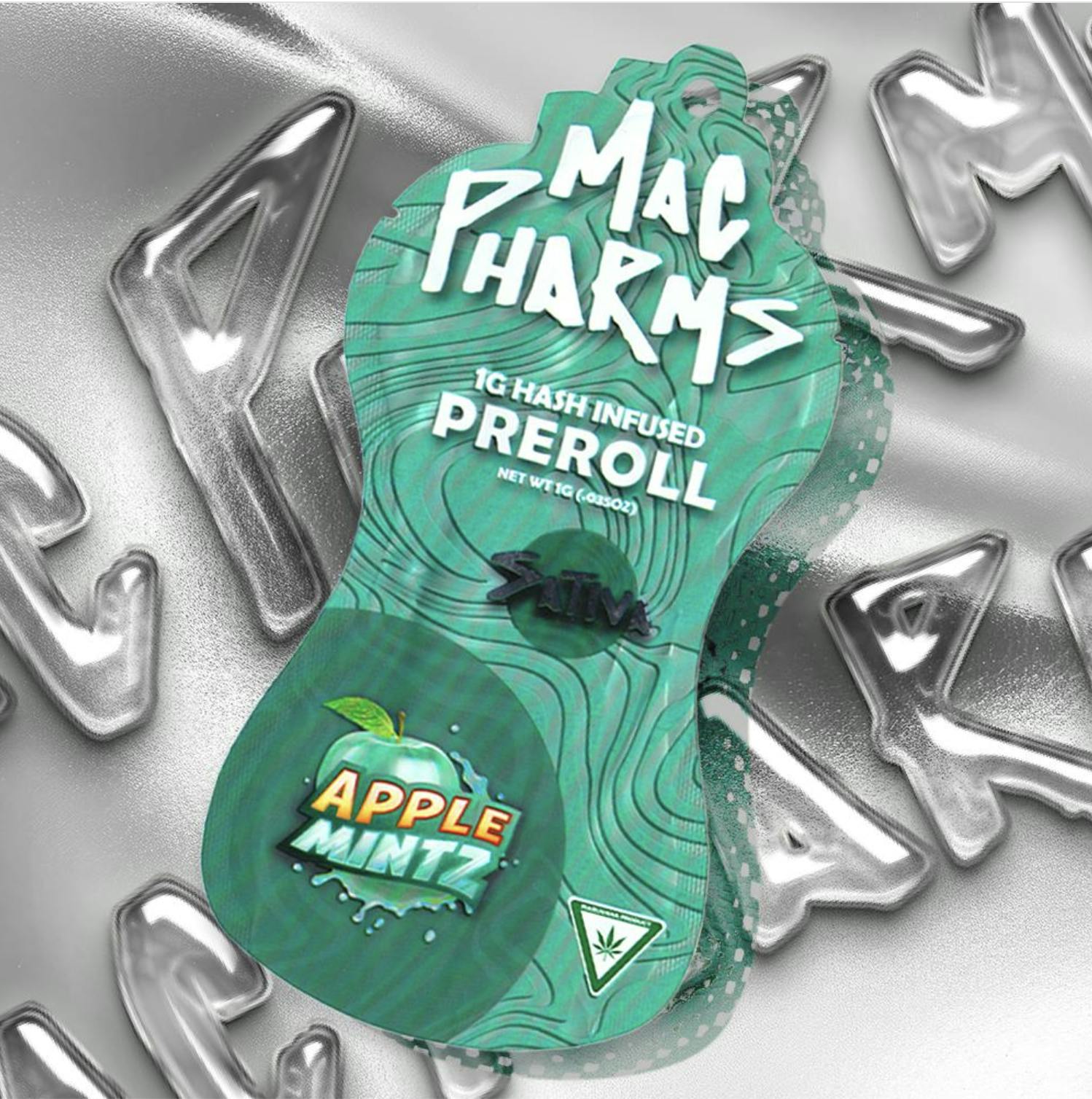 Mac Pharms - Mac Pharms I Apple Mintz I Infused Pre Roll I 1.2G - 1