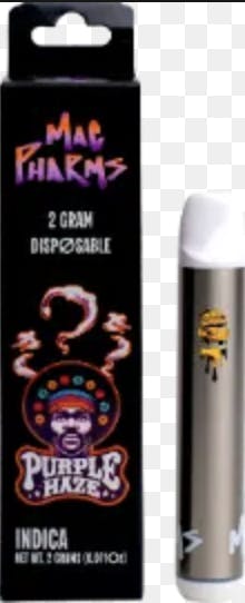 Mac Pharms - Mac Pharms | Purple Haze | Disposable Vape | 2G - 1