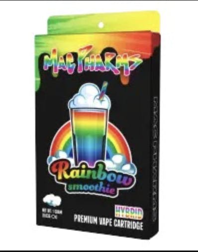 Mac Pharms - Mac Pharms | Rainbow Smoothie | Disposable Vape | 2G - 1