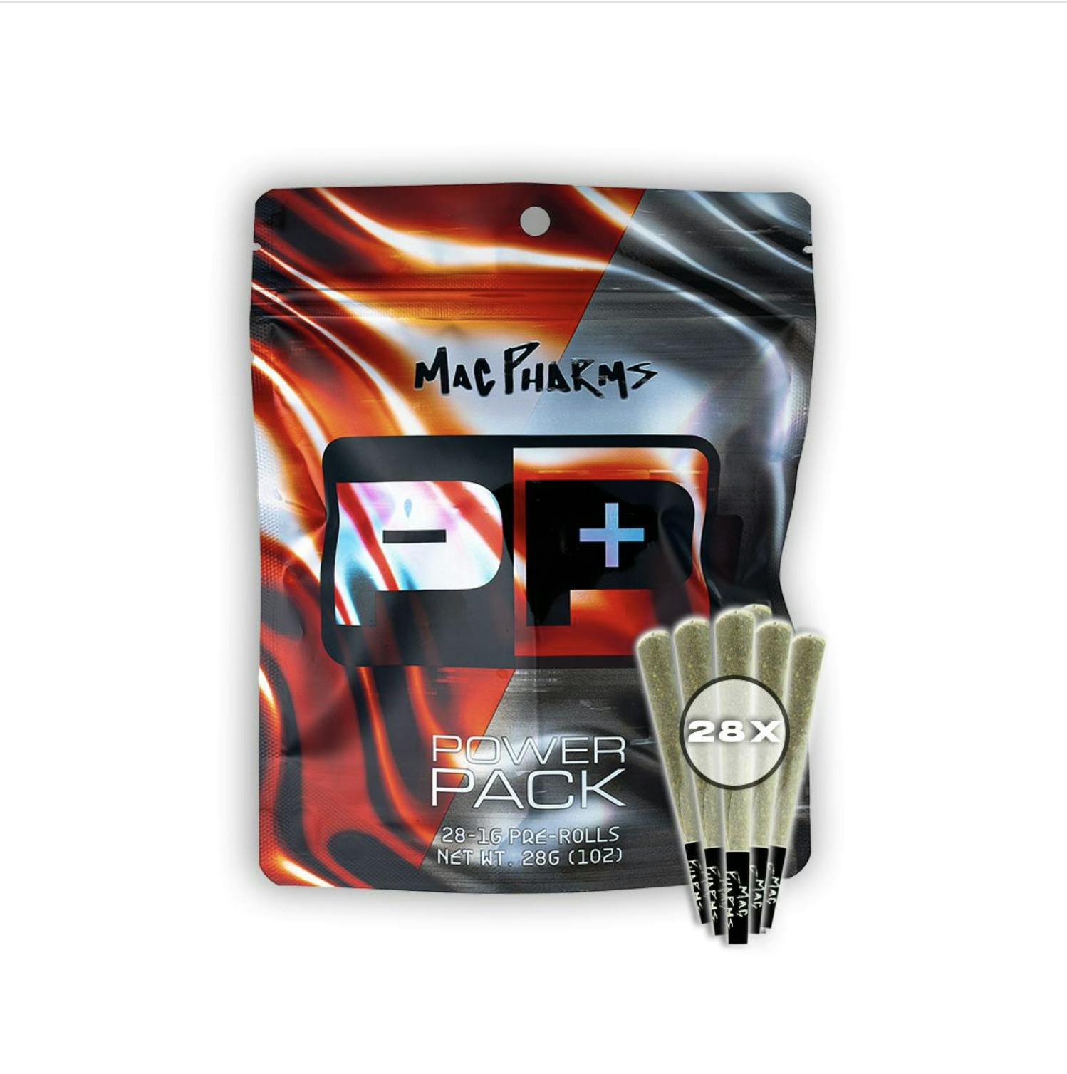 Mac Pharms - Mac Pharms | Power Pack Red | Pre Rolls | 1G 28-Pack - 1
