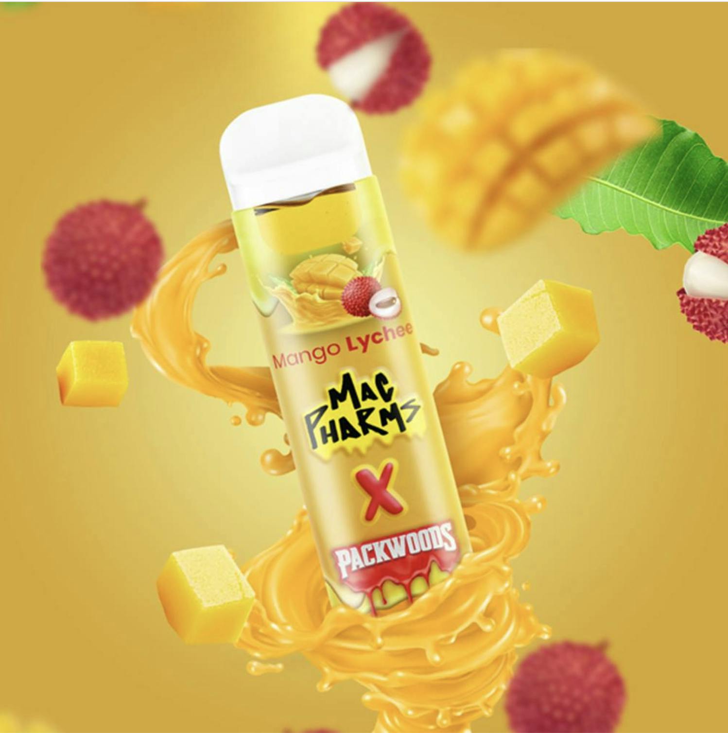 Mac Pharms - Mac Pharms X Packwoods Mango Lychee | Hash Rosin Disposable | 0.5G - 1