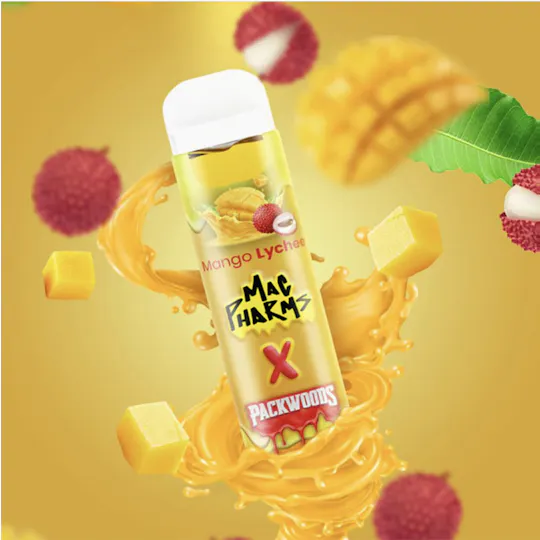 Mac Pharms - Mac Pharms X Packwoods Mango Lychee | Hash Rosin Disposable | 0.5G - 1