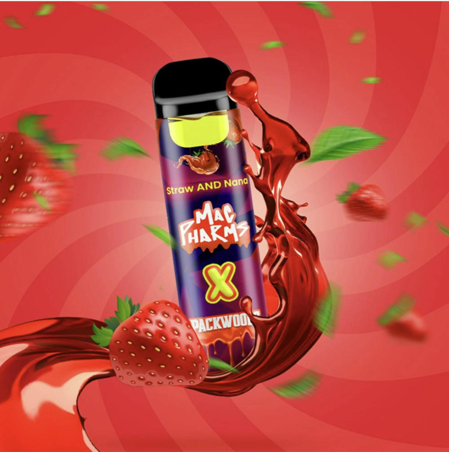 Mac Pharms - Mac Pharms X Packwoods Straw & Nana | Hash Rosin Disposable | 0.5G - 1