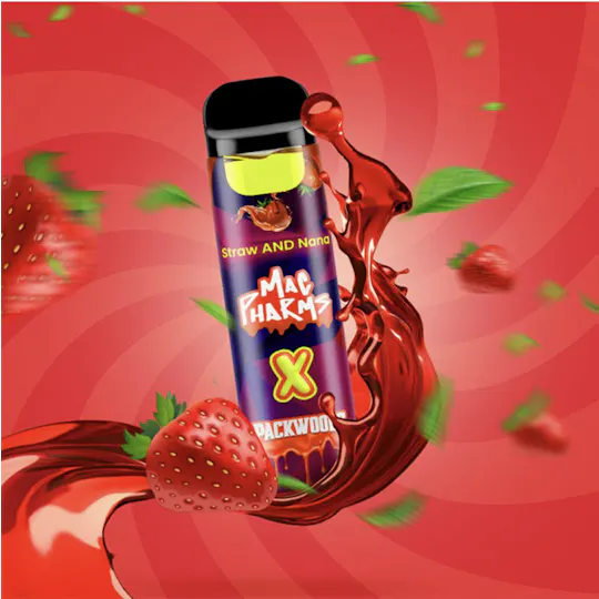 Mac Pharms - Mac Pharms X Packwoods Straw & Nana | Hash Rosin Disposable | 0.5G - 1