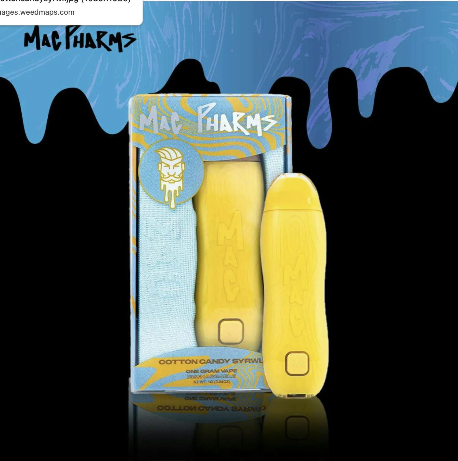 Mac Pharms - Mac Pharms | Cotton Candy Syrwl | Disposable Vape | 1G - 1