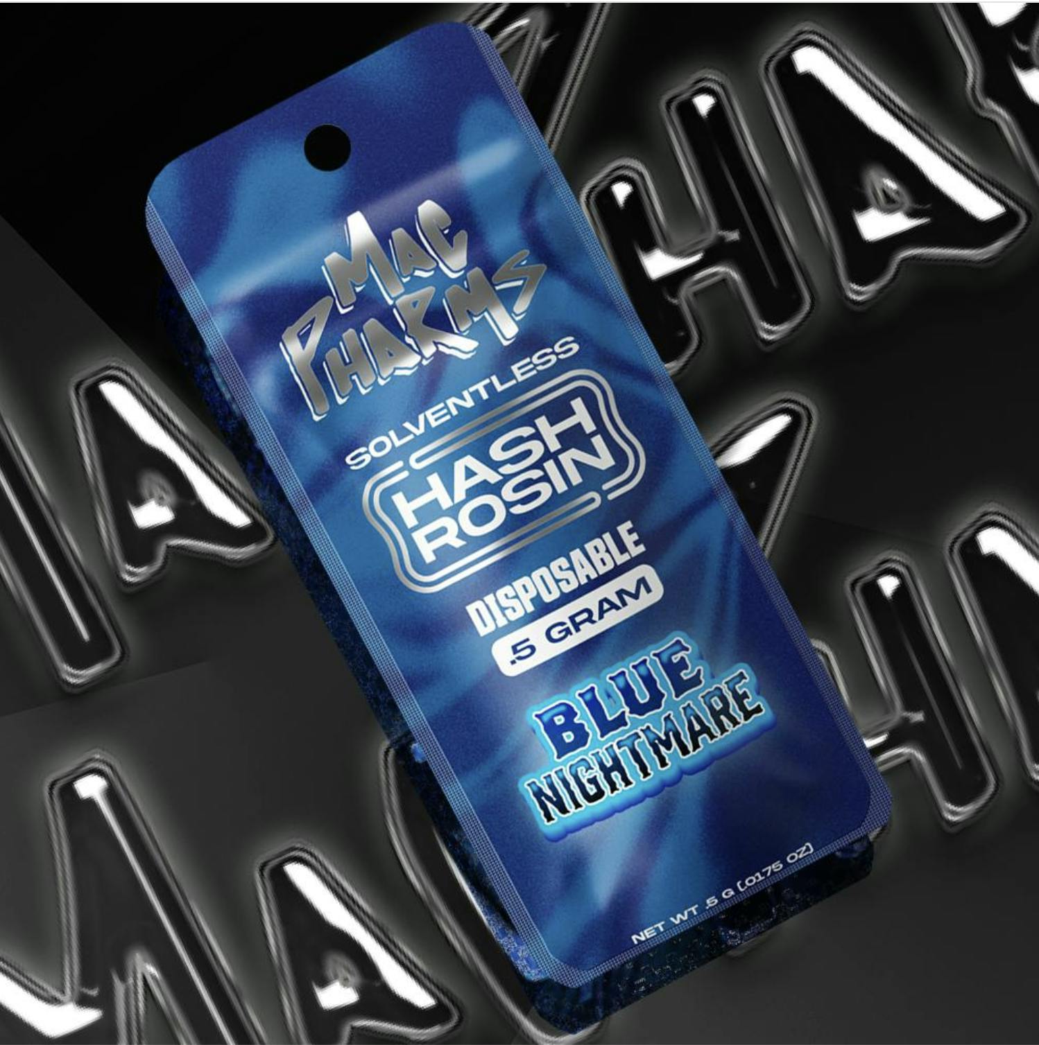 Mac Pharms - Mac Pharms I Blue Nightmare I Hash Rosin Disposable I 0.5G - 1