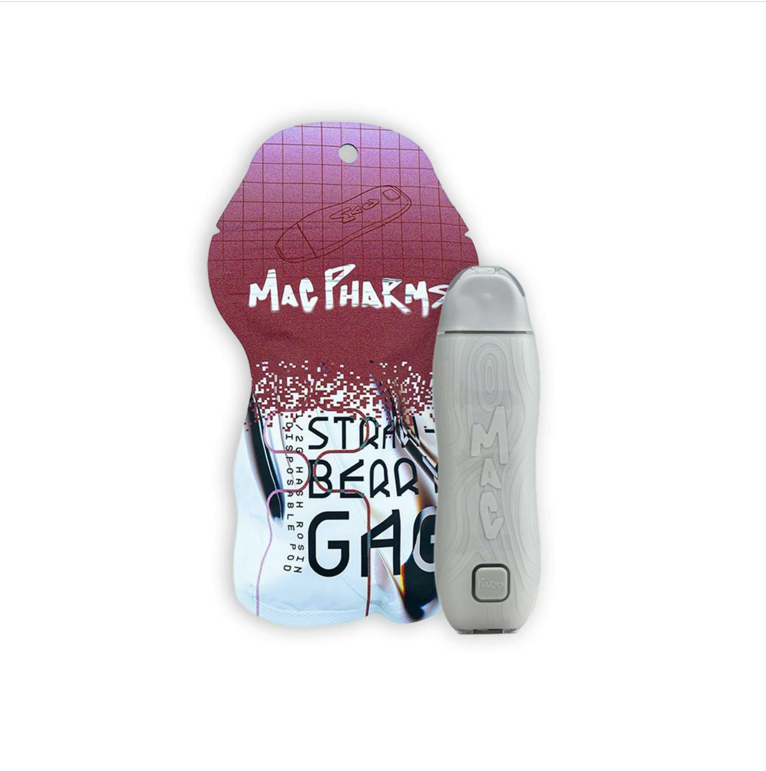 Mac Pharms - Mac Pharms I Strawberry Gag I Hash Rosin Disposable | 0.5G - 1