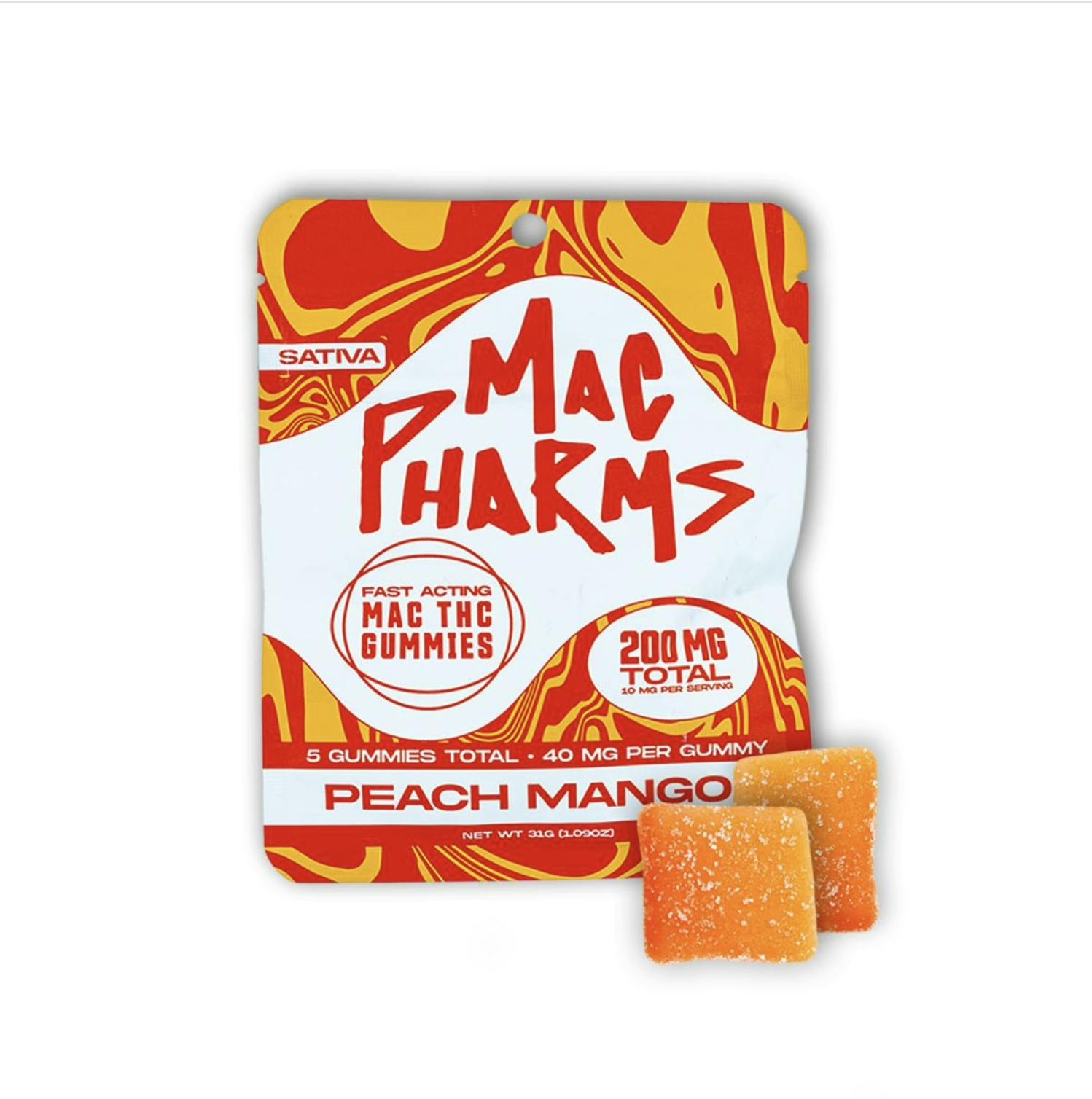 Mac Pharms - Mac Pharms I Peach Mango I Gummies I 200MG - 1
