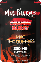 Mac Pharms - Mac Pharms| Orange Burst| Gummies| 200mg| 4ct| 50mg/pc - 1