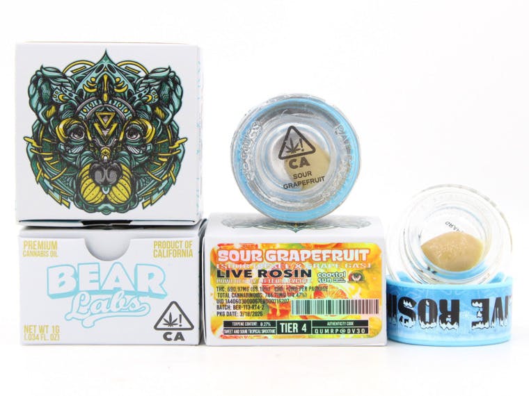 Bear Labs - BEAR Labs - Sour Grapefruit - Rosin Tier 4 - 1