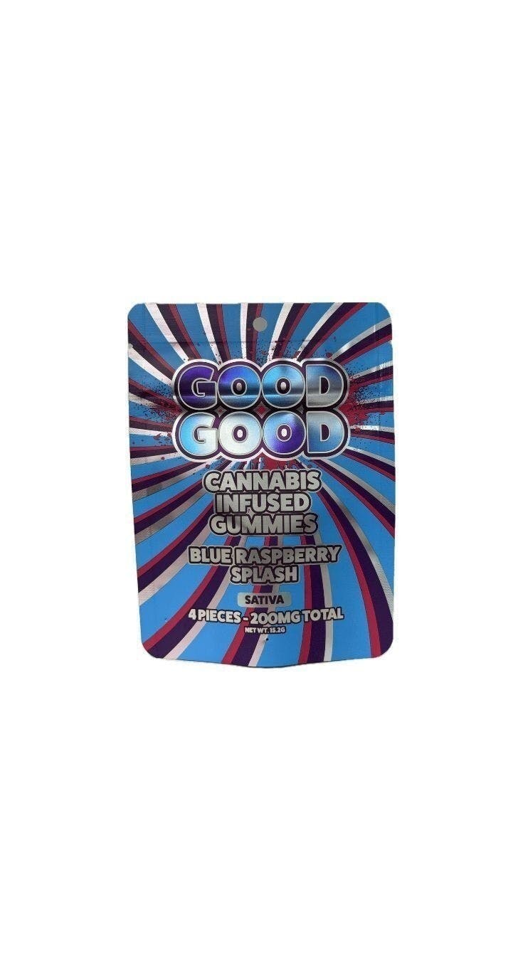 Good Good - Good Good | Blue Raspberry Splash Gummies | 200mg | 4pk | 50mg/ea - 1