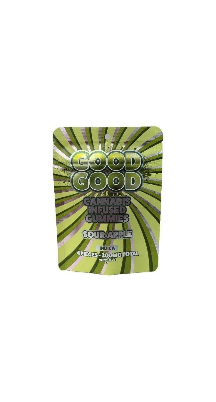 Good Good - Good Good | Sour Apple Gummies | 200mg | 4pk | 50mg/ea - 1