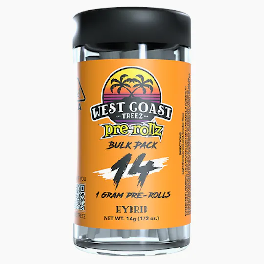 West Coast Treez - West Coast Treez | Pismo Paradise | Pre roll | 1g each | 14pk - 1
