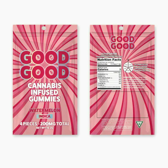 Good Good - Good Good | Watermelon Smash Gummies | 200mg | 4pk | 50mg/ea - 1