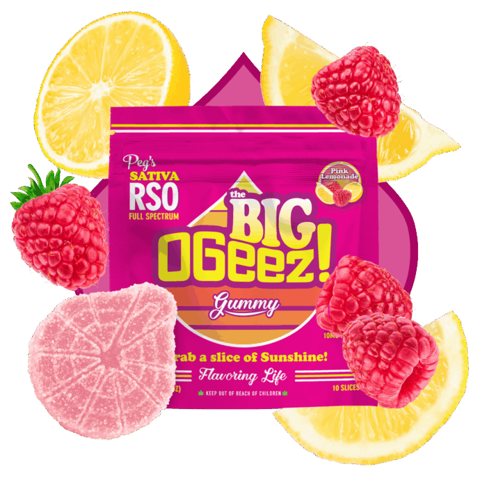 Ogeez! - Ogeez! | BIG Peg's | Pink Lemonade RSO Gummy | 100mg | 10ct | 10mg/ea - 1