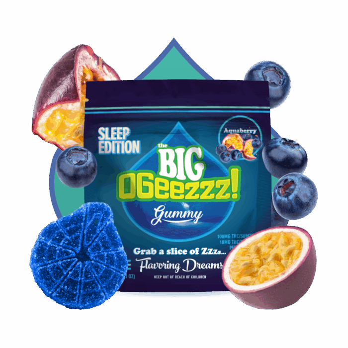 Ogeez! - OGeez! | BIG Sleep Edition | Aquaberry 2:1 Gummy | 100mg | 10ct | 10mg/ea - 1