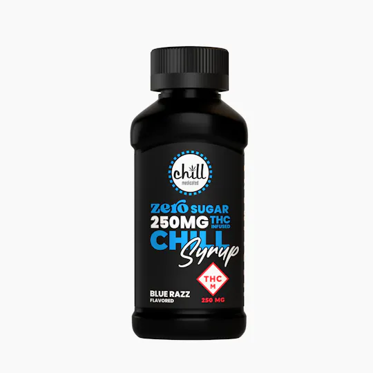 Chill Medicated - Blue Razz | ZERO Sugar 250mg THC Syrup | Chill Medicated - 1