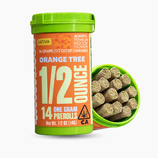Greenline - Orange Tree - 14 Pack Pre-Rolls - Sativa - 1g Each (1/2 Oz Total) - 1
