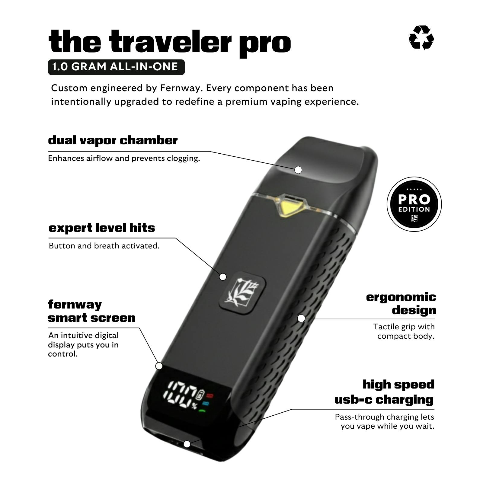 Fernway - Alpine Strawberry | Flavor Line | All-In-One Traveler PRO | 1.0g - 1