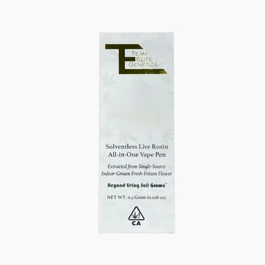 Team Elite Genetics - The Resistance | Live Rosin Disposable | 0.5g - 1
