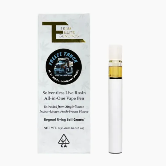 Team Elite Genetics - Freeze Truck | Live Rosin Disposable | 0.5g - 1