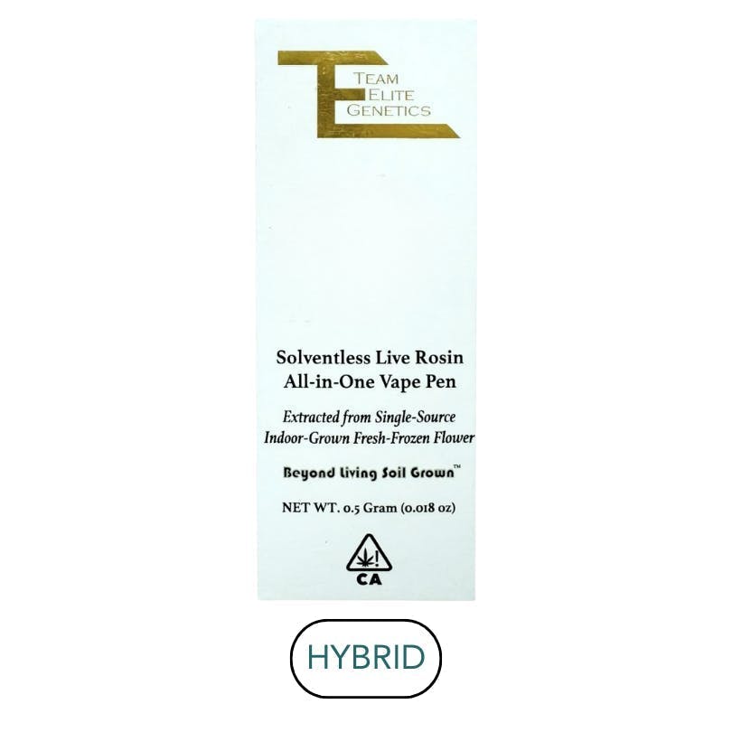 Team Elite Genetics - Sarah Connor | Live Rosin Disposable | 0.5g - 1