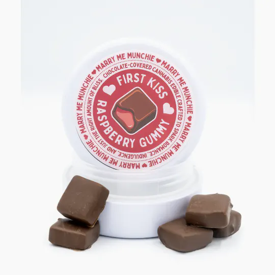 North Star Specials - Marry Me Munchies: First Kiss | Raspberry | Gummies | 150mg |15ct | 10mg/ea - 1