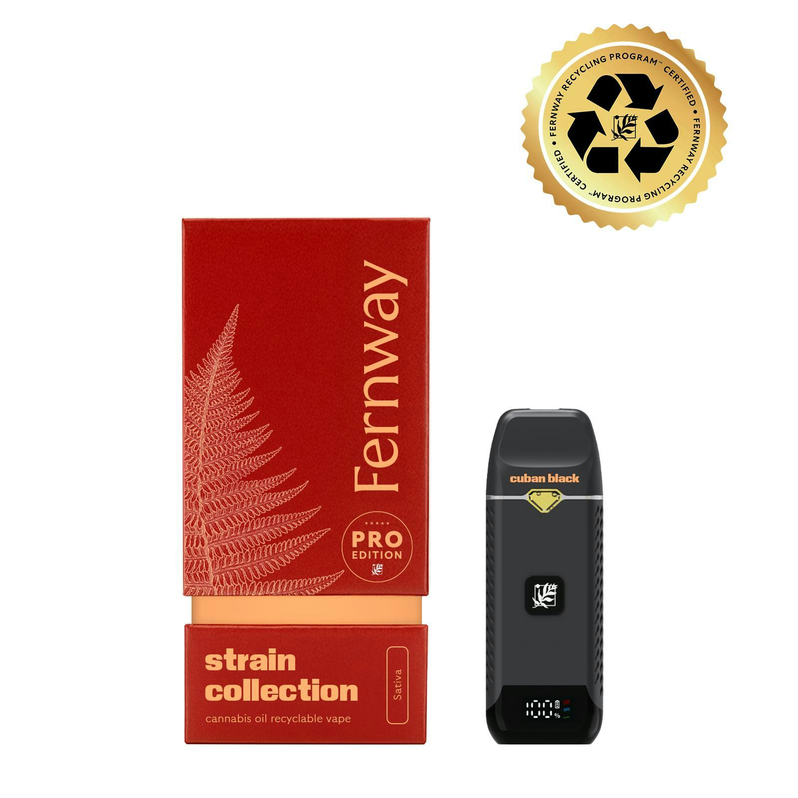 Fernway - Cuban Black Haze | Strain Collection | All-In-One Traveler PRO | 1.0g - 1