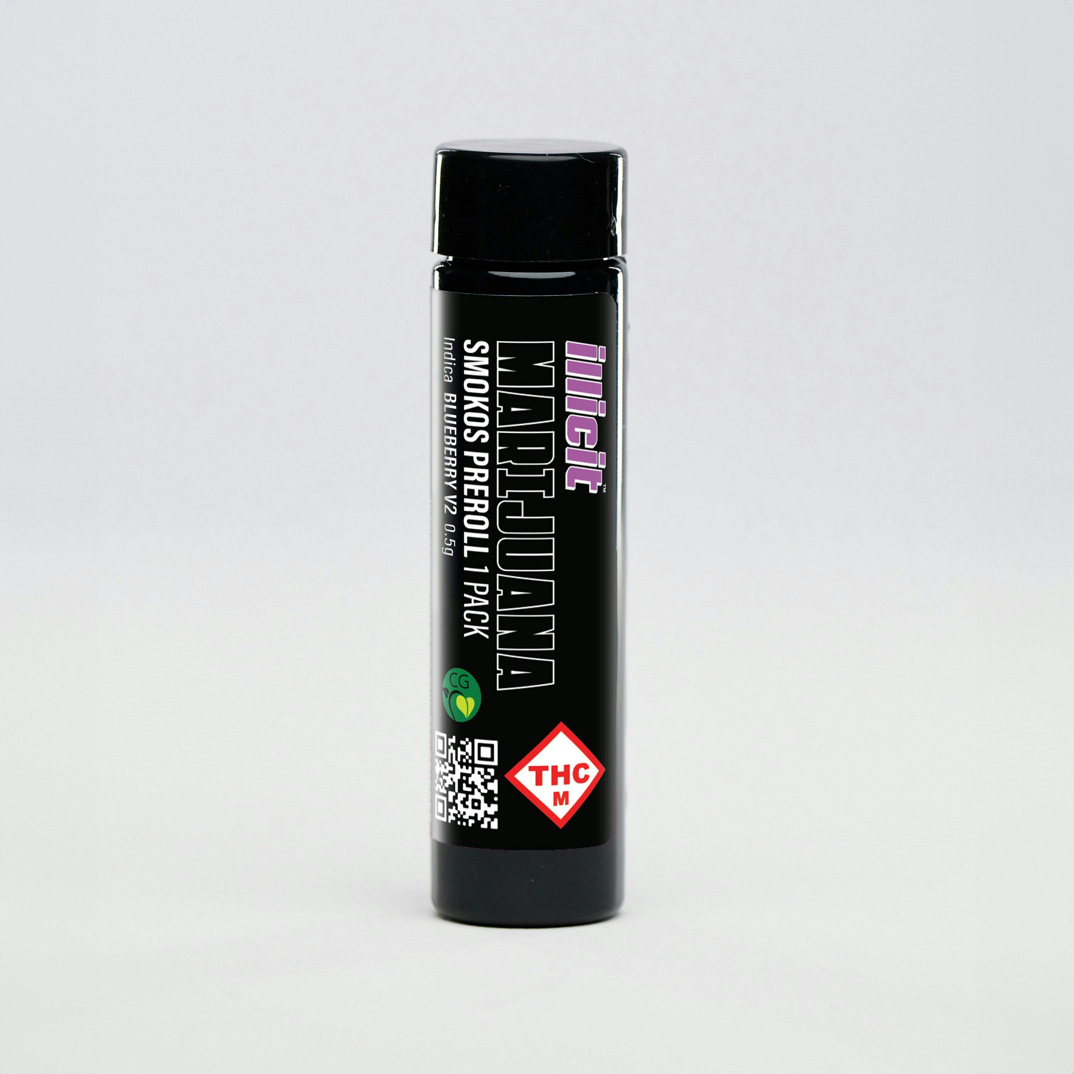 ILLICIT - Blueberry V2 .5g Smokos Preroll Single - 1