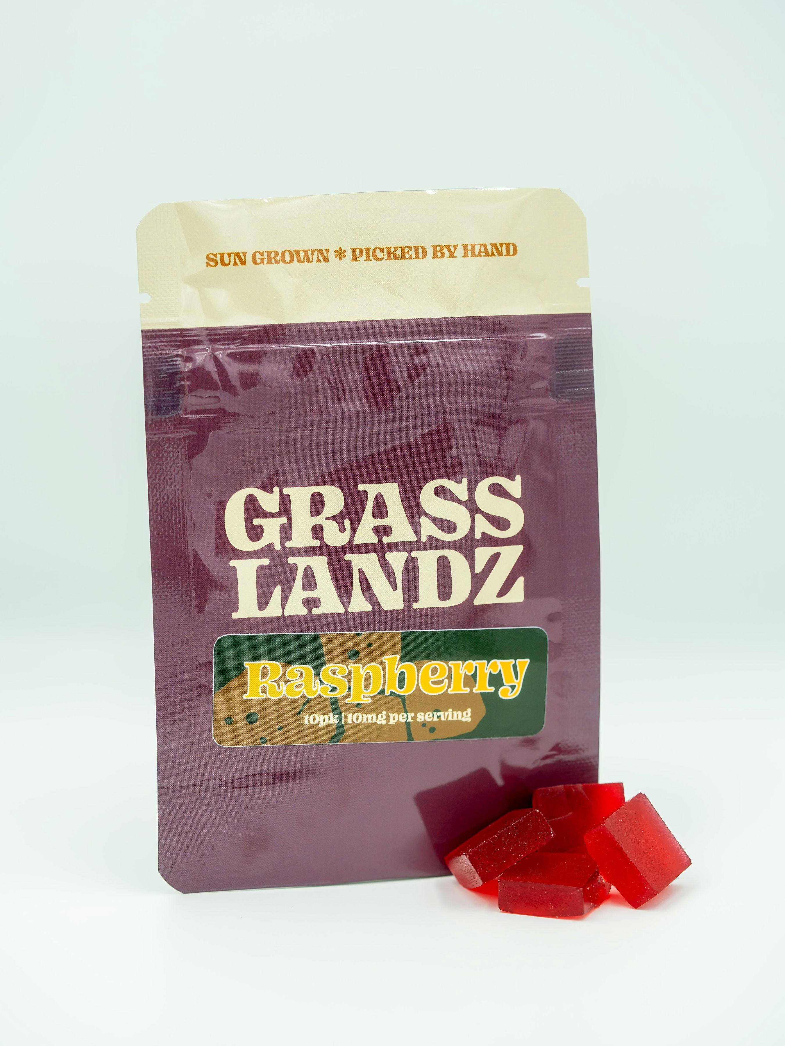 Grasslandz - Grasslandz | Raspberry Gummies | 100mg | 10 ct | 10 mg/ea - 1
