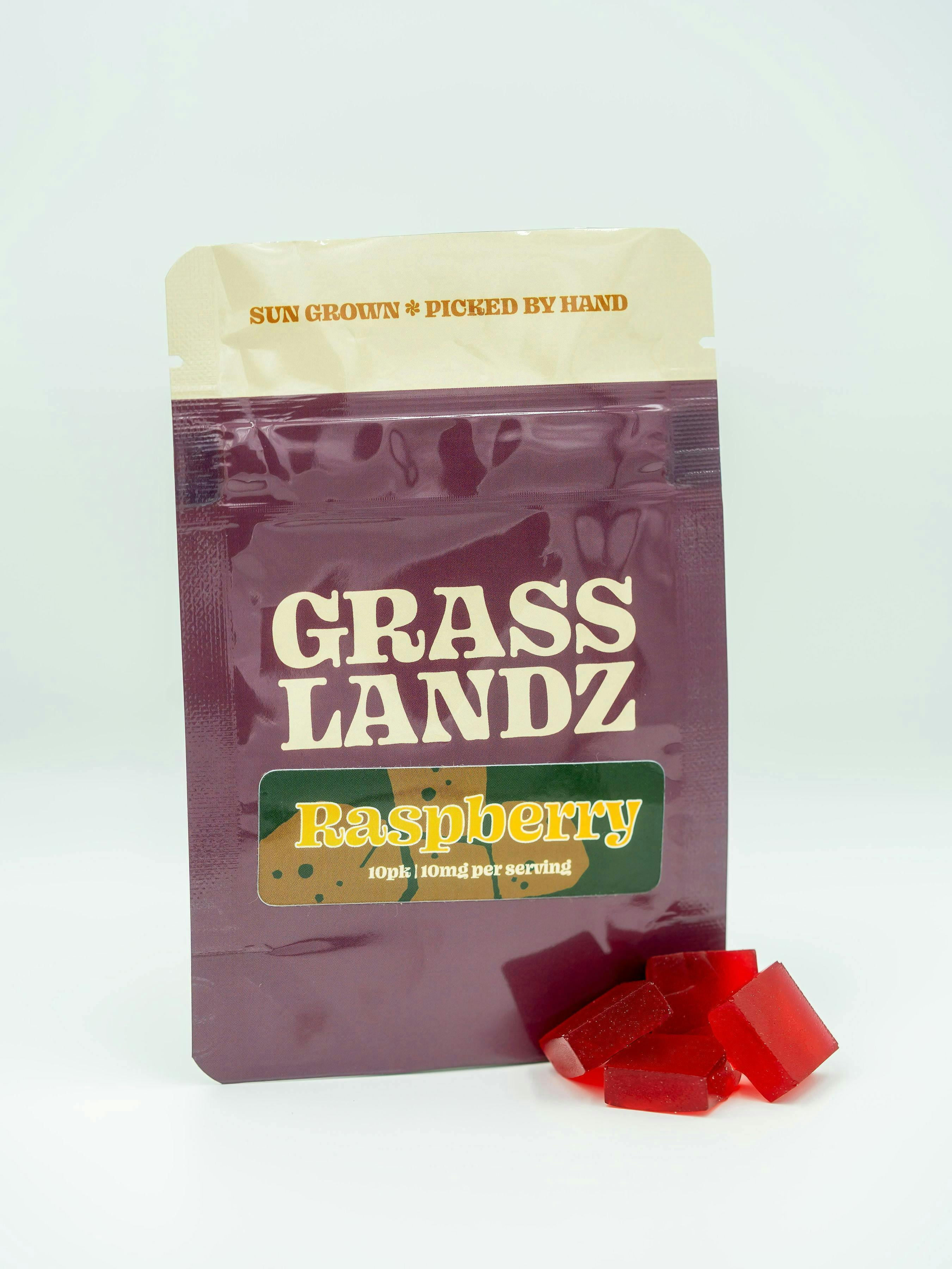 Grasslandz - Grasslandz | Raspberry Gummies | 100mg | 10ct | 10 mg/ea - 1