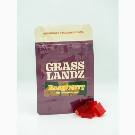 Grasslandz - Grasslandz | Raspberry Gummies | 100mg | 10ct | 10 mg/ea - 1
