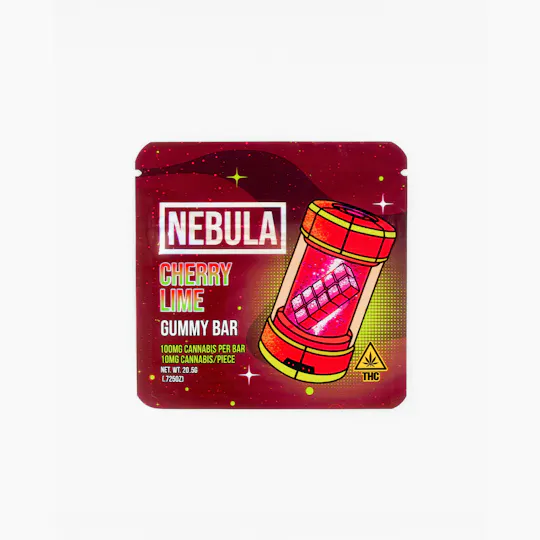 Nebula - Cherry Lime Gummy Bar | 100mg | 10ct | 10mg/ea - 1