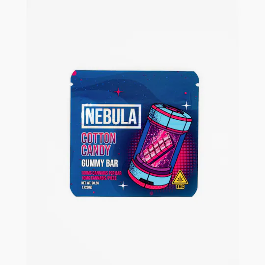 Nebula - Cotton Candy Gummy Bar | 100mg | 10ct | 10mg/ea - 1
