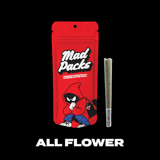 Mad Packs - Mad Packs | 1g Premium Preroll | Platinum Lemon Cherry Gelato - 1
