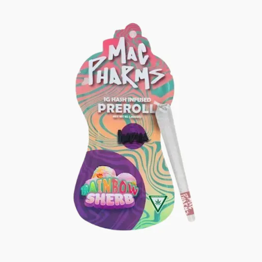 Mac Pharms - Mac Pharms| Rainbow Sherb| Infused Joint| 1g - 1