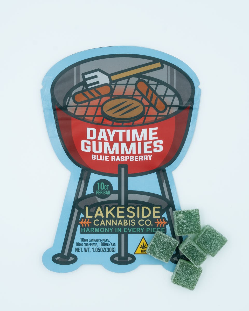 Lakeside Cannabis Co - Lakeside Cannabis Co. | Daytime Blue Raspberry Gummies | 100mg - 1