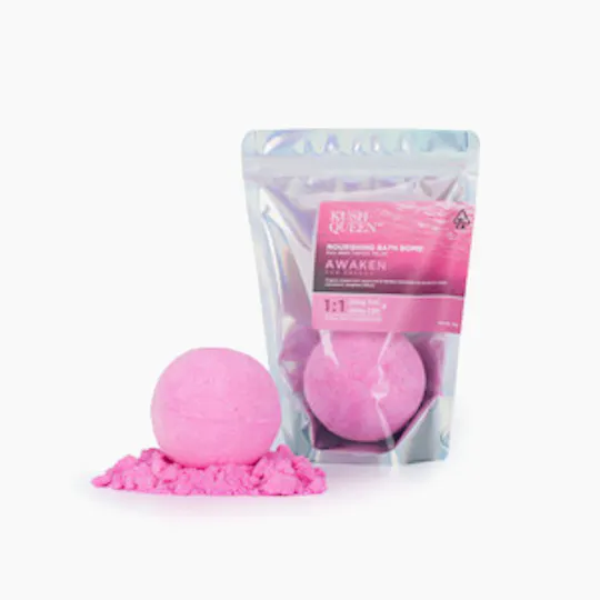 Kush Queen - Kush Queen | Norishing Bath Bomb | Awaken | Bath | CBD:THC 25mg:25mg - 1